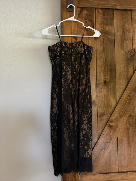 Nicole Miller Dresses & Skirts - Nicole Miller Black Lace Slip with Nude Lining